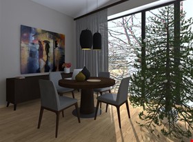 Beatrise Lūse - фото работ: Dzīvoklis ar slīpiem griestiem